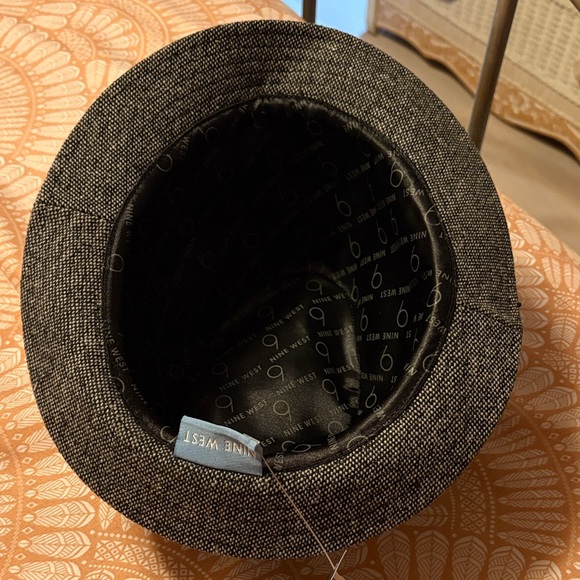 Nine West Stylish Gray Fedora Hat - Picture 2 of 5